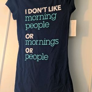 I don't like Morning people or mornings or people